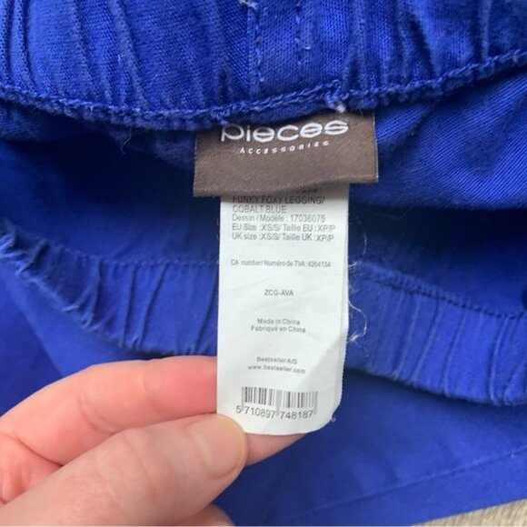 ONLY Skinny ankle Leg Jeggings Coloured Jeans Elastic waistband Cobalt Blue XS - Picture 11 of 13